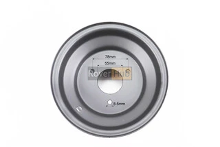 Диск сталевий 8*5 d=55; 3відп.*78mm, чорний