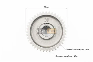 Шестерня вала редуктора вторичного