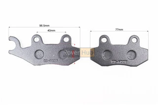 V200R Гальмівні колодки (дискові) ліве вухо, RACE/STORM/CG/СВ/HONDA-LS125;NSR 50;MBX 50/LIFAN/KYMCO-Pulsar/LONCIN, к-кт 2шт