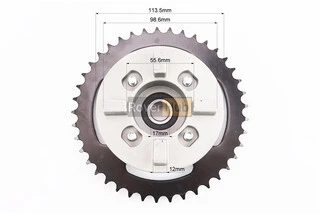 Панель демпферная со звездой 428-41Т в сборе, высота посадки звезды - 26,5мм