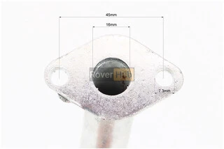 Патрубок карбюратора (метал), d - 16mm, h - 160mm