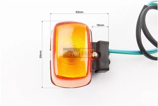 Поворотник лев., прав. (без "ножки") к-кт 4 шт, желтые, (два провода)