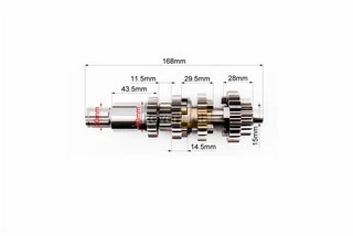 Коробка передач (два вала с шестернями) СG-200cc "вал первичный 11зуб."