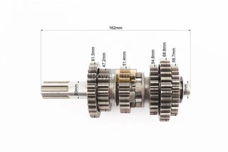 Коробка передач ZUBR (вторичный вал 162мм, два вала с шестернями) СG-200cc "вал первичный 11зуб."