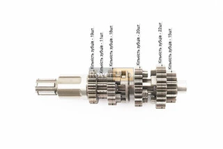 Коробка передач ZUBR (вторичный вал 162мм, два вала с шестернями) СG-200cc "вал первичный 11зуб."