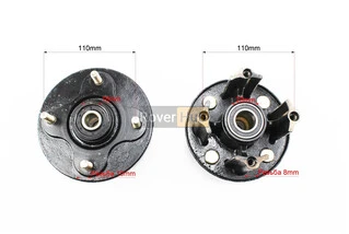 Ступиця колеса під вісь 17x25, розболтовка 4x110 к-кт 2шт