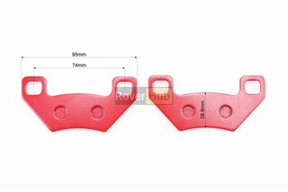 Гальмівні колодки (дискові) ARCTIC CAT - 250/300/400/500/550/650/700 к-кт червоні