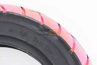 Шина 3,50-10 безкамерна, рожеві смужки, шосейний малюнок 6003