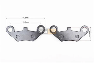 Гальмівні колодки (дискові) Goon 260/CUV Carry 300/Muddy 300/LOF420, к-кт 2шт, чорні