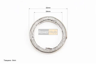 Прокладка глушителя "асбест" 32/24мм, серый