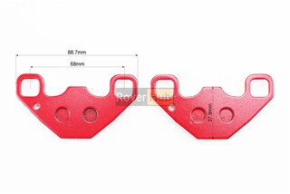 Гальмівні колодки (дискові) POLARIS SIDExSIDE/ Ranger RZR 170 к-кт червоні
