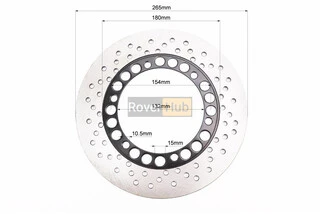 Диск тормозной D=265/132mm (Defiant Polk, Lifan Korsar, Futong CRUISE)