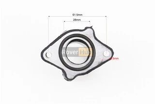 Патрубок карбюратора прогумований Futong QJ150С, тип 2
