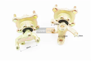 Цапфа (поворотний кулак) ATV 150-250 правий + лівий в зборі з маточкою (на 4 болти) під дискове гальмо (вісь 17мм)