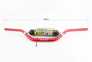 Кермо d28мм L795мм з буфером, червоний