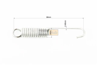 Пружина подножки боковой (&asymp;L102мм, D14мм, 14 витков)