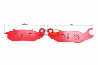 Гальмівні колодки (дискові) Terra-X 250 (2015) DERBI-Cross 125/Terra 125/ Mulhacen 125; SCORPA-T-Ride 125 F/T-Ride 250 F; VARIO;