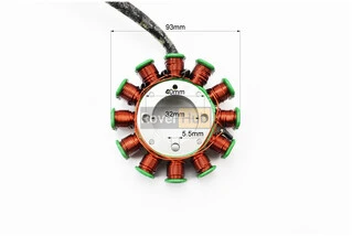 Статор магнето (генератора) (12 катушек разъем "папа 3+2"), 200cc (d=93мм)