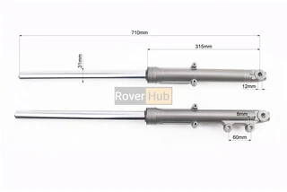 Амортизатор передній (пір'я), лів, правий. к-кт (диск.гальмо) 710мм