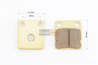 Гальмівні колодки (дискові) "квадрат" Viper - RACE/STORM/GY6 к-кт 2шт, жовті