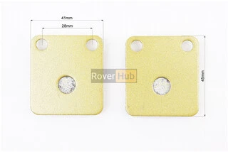 Гальмівні колодки (дискові) "квадрат" Viper - RACE/STORM/GY6 к-кт 2шт, жовті