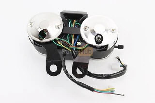 Спідометр у зборі "подвійний" 60 км/год тахометр електронний (дві фішки "мама")