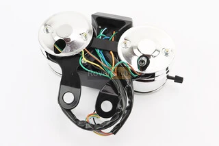 Спідометр у зборі "подвійний" 120 км/год тахометр електронний (вузьке кріплення, 2 фішки тато)