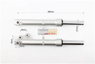 Амортизатор передній (пір'я), к-кт 2шт (диск. гальмо) 385мм