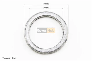 Прокладка глушителя Suzuki AD100 (серый асбест) "39mm"