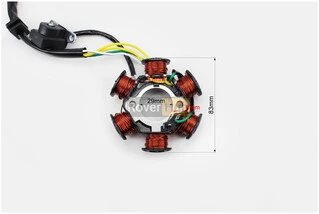 Статор магнето (генератора) (6 котушок роз'єм "мама 4"), тип 1