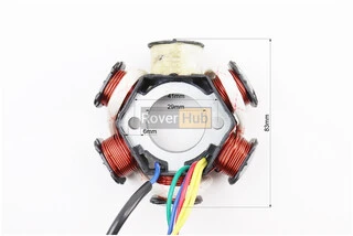 Статор магнето (генератора) (6 котушок роз'єм "мама 4+1")