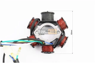 Статор магнето (генератора) (6 котушок роз'єм "мама 4+1"), тип 1