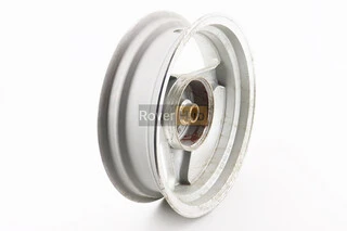 Диск задній литий MT3,50x12 Z18 для 2Т (диск гальм. 3 болти) "3 промені" сірий (З НАЛЬОТОМ, див. фото №5)