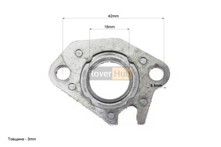 Прокладка патрубка карбюратора Honda DIO AF34 / 35 (пластмас) d-18mm + манжет