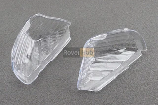 Пластик - "скло" поворотів (комплект) зад. прозорі (незначний дефект лиття, див. фото)