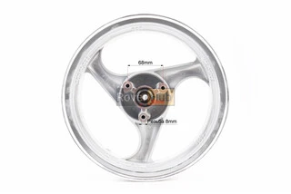 Диск передній литий MT2,50x12 d12mm (диск гальм. 3 болта) "3 промені" сірий, тип1