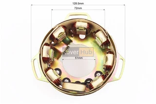 Магнето (генератор) 8 катушек - "7+1" 14V 65W