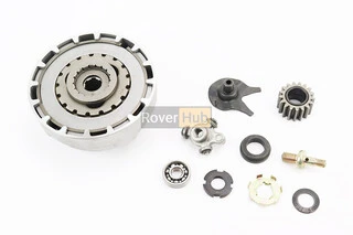 Зчеплення тридискове в зборі (кошик) Active 110cc - "автомат" + 12 деталей
