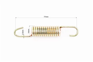 Пружина підніжки центральної (&asymp;L82мм, D14мм, 14 витків)