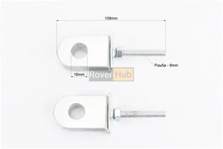 Натяжитель цепи привода МОТО к-кт 2шт, тип 2 (светлый метал)