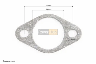 Прокладка карбюратора К65, К68, b-4mm, (пароніт)