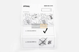 Шаблон для визначення ступеня зношування зірочки, ОРИГІНАЛ (00008934101)