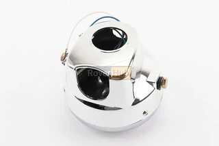 Фара передня "хром" ALPHA кругла D=150mm