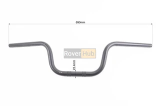 Кермо "стандарт" 690мм, чорний ( незначні подряпини)