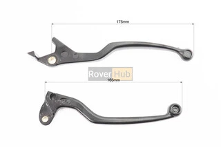 Важіль керма лівий, правий к-кт 2шт (під зчепл./диск. гальмо), чорний