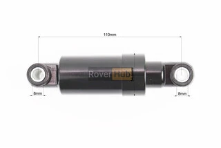 Амортизатор задній закритий 110мм, чорний Т4 (електросамокат)