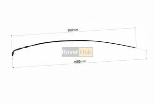 Трос газа V200 (трос 105см; кожух 95см), с резьбой