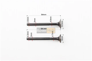 Клапан впускний, випускний (НЕМАГНІТний) к-кт 64мм