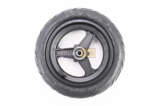 Колесо переднее 10" алюминиевое, пром-подшипники (10х30х9) 6200 2RS, под Disk-brake, Т4 (электросамокат)
