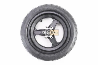 Колесо переднее 10" алюминиевое, пром-подшипники (10х30х9) 6200 2RS, под Disk-brake, Т4 (электросамокат)